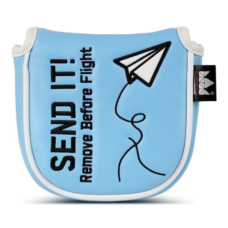 Blue Paper Airplane SEND IT! Headcover