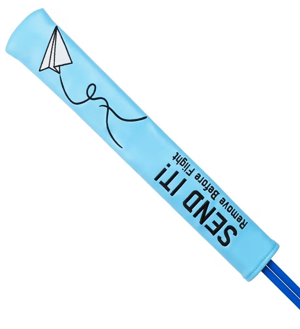Blue Paper Airplane SEND IT! Headcover
