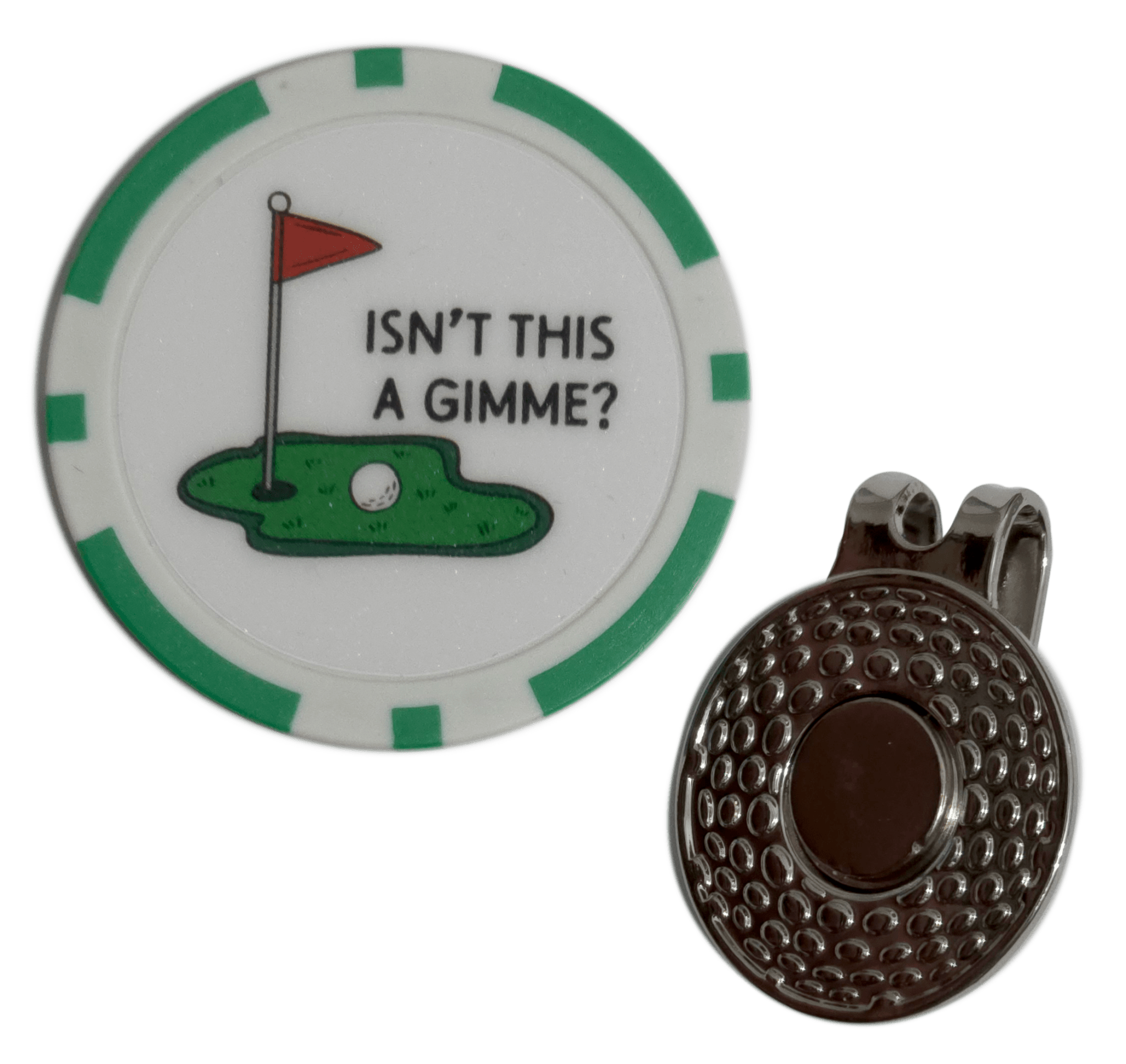 “Isn’t This a Gimme?” Golf Ball Marker Poker Chip
